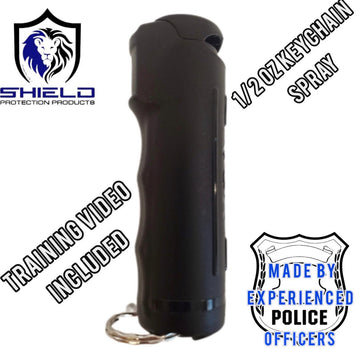 Black Pepper Spray 0.5 Ounce Flip-top stream